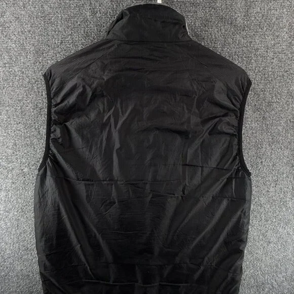 Patagonia Micro Puff Vest Men Small Black Full Zip Primaloft Puffer 83995 Adult
